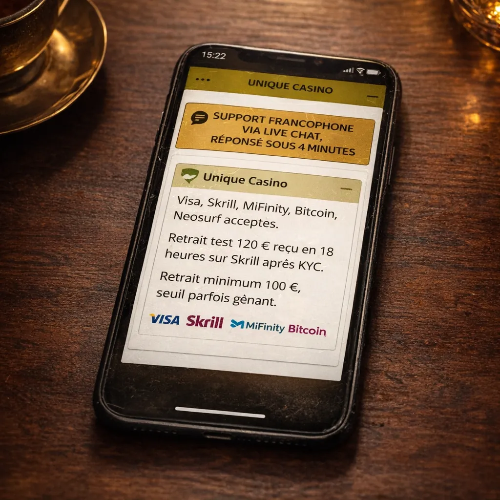 unique casino support